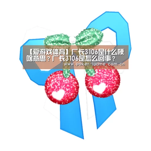 【爱游戏体育】厂长3106是什么梗啥意思?厂长3106是怎么回事?(图2) 爱游戏体育平台
